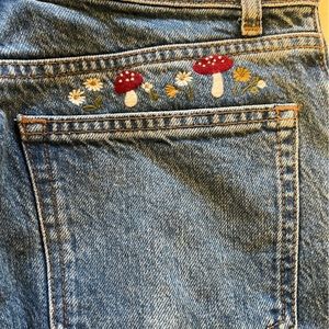 Reformation Jeans with mushroom details